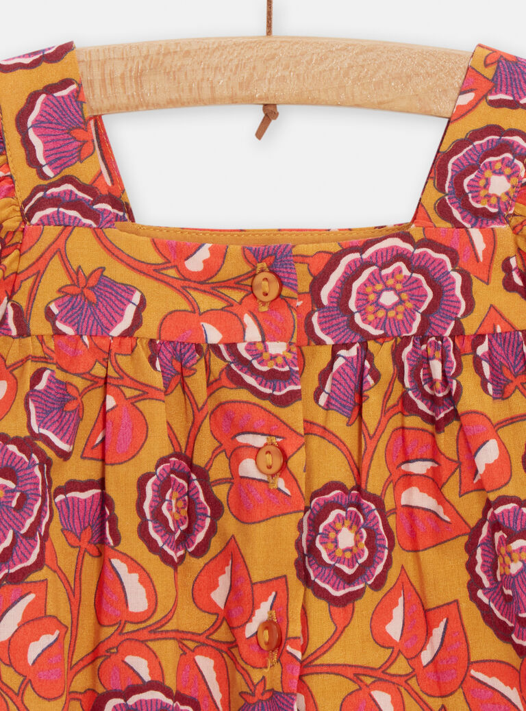 Robe à imprimé fleuri pour bébé fille