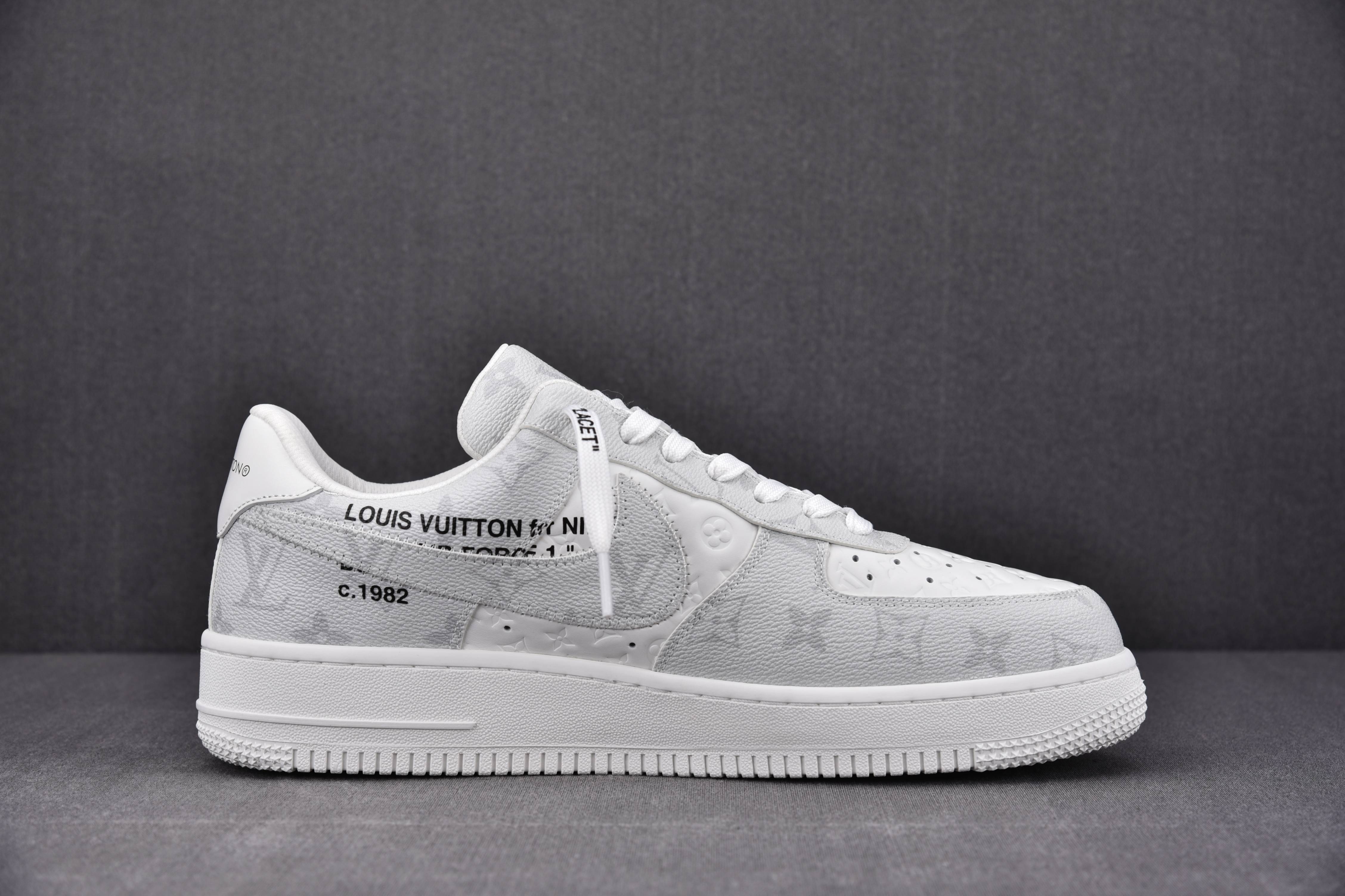 Nike Air Force 1 Low Louis Vuitton Royal Gray White (Be careful about the size!!)