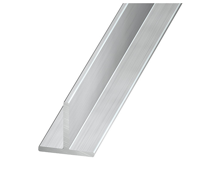 Profilé T aluminium brut 15 x 15 mm, 1 m