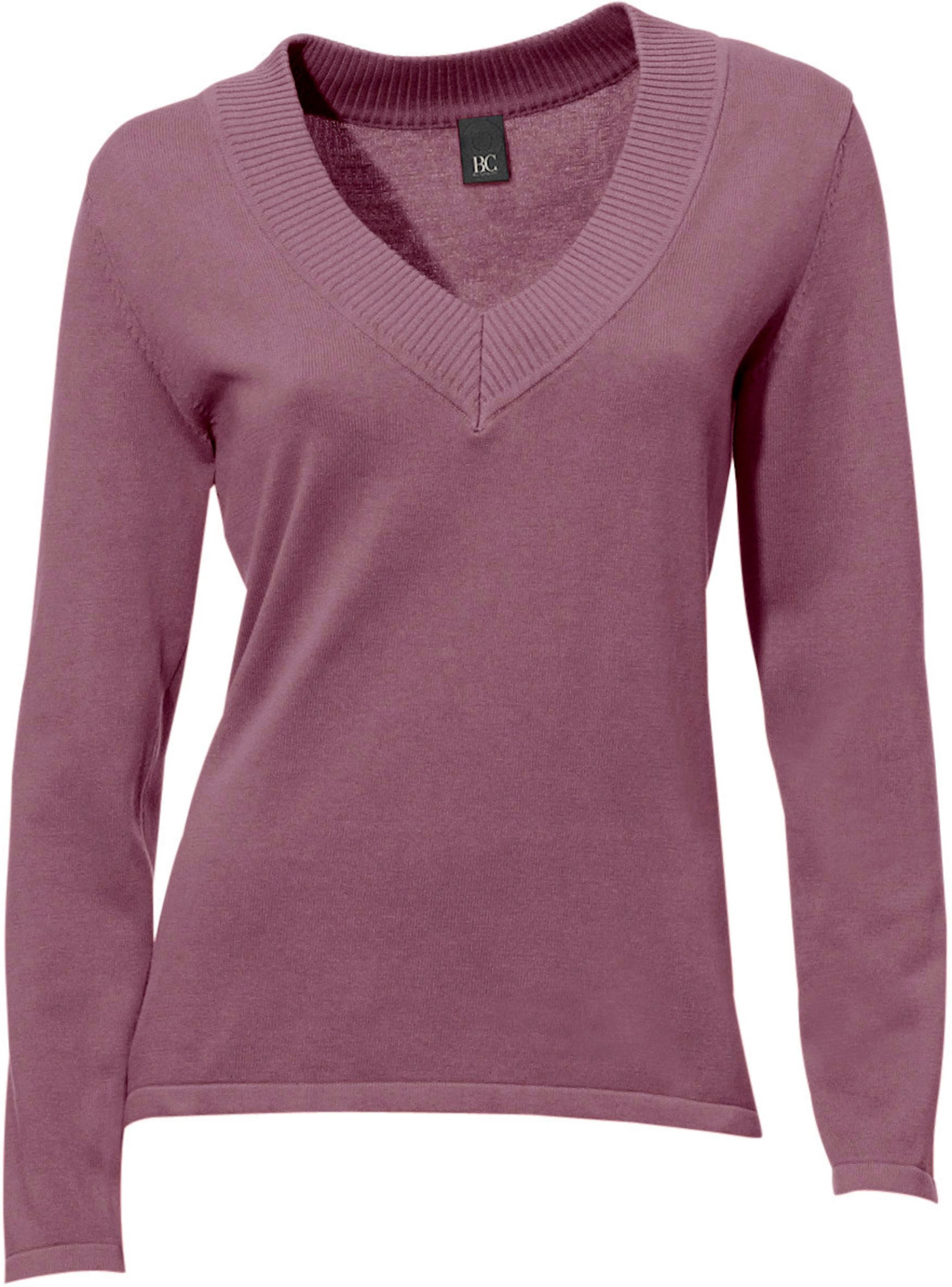 heine V-Pullover in mauve