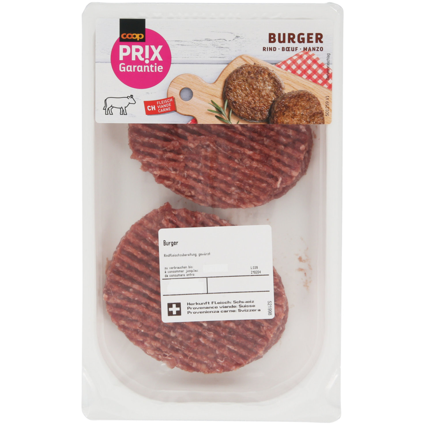 Prix Garantie Rinds-Burger