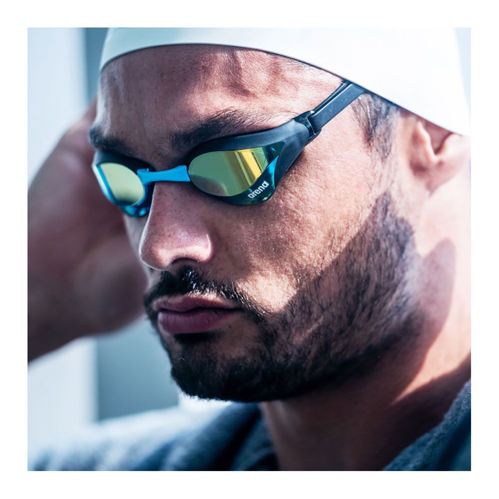 Arena COBRA CORE SWIPE MIRROR - Lunettes natation blue/white