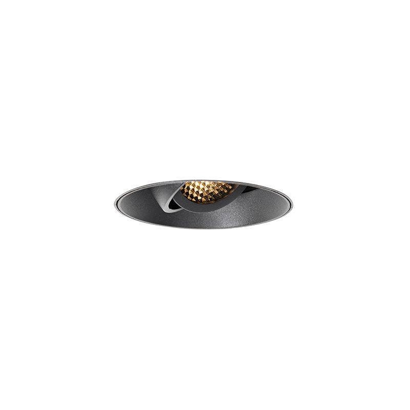 Moderne inbouwspot zwart GU10 rond trimless - Oneon Honey