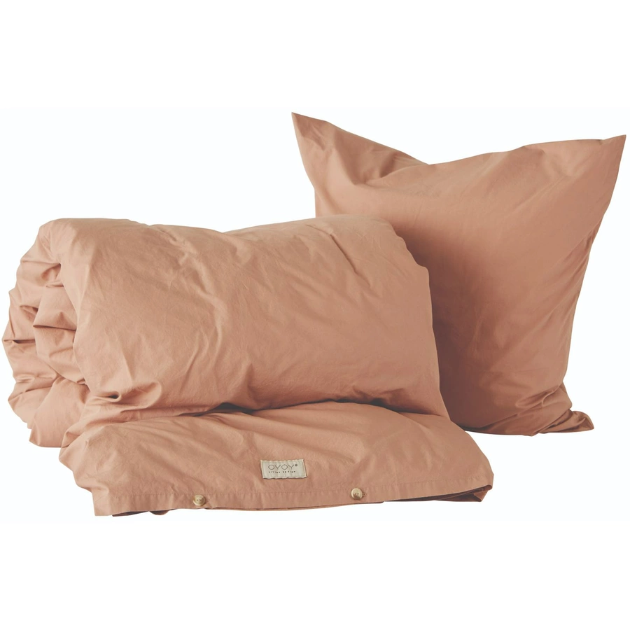 OYOY Bettwäsche Nuku Bedding - Adult H200 x W140 cm;H60 x W63 cm dark_powder