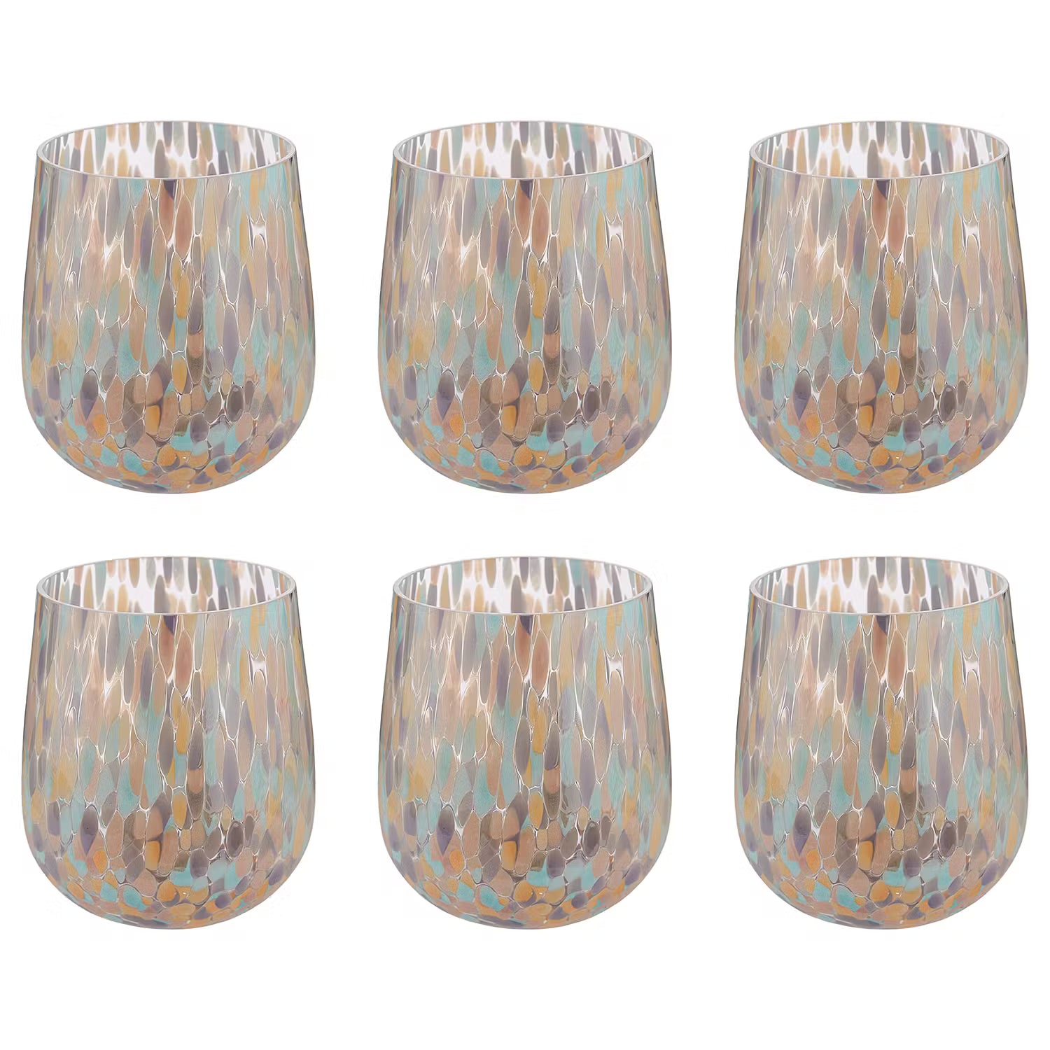 CONFETTI Trinkglas 6er-Set