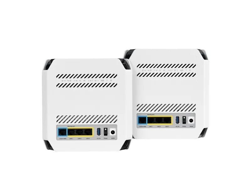 ASUS ROG Rapture GT6 - Wi-Fi-system - (2 routere) - op til 5800 sq.ft - mesh 1GbE, 2.5GbE - Wi-Fi 6 - Tri-Band