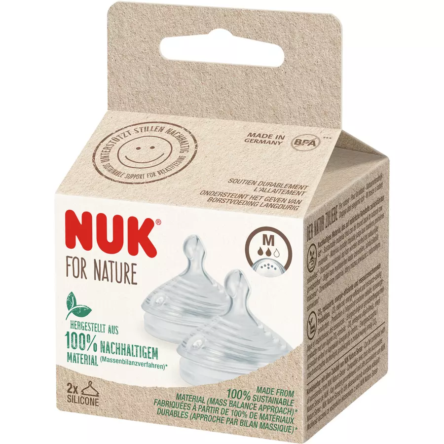 NUK Trinksauger NUK for Nature Silikon, Gr. M