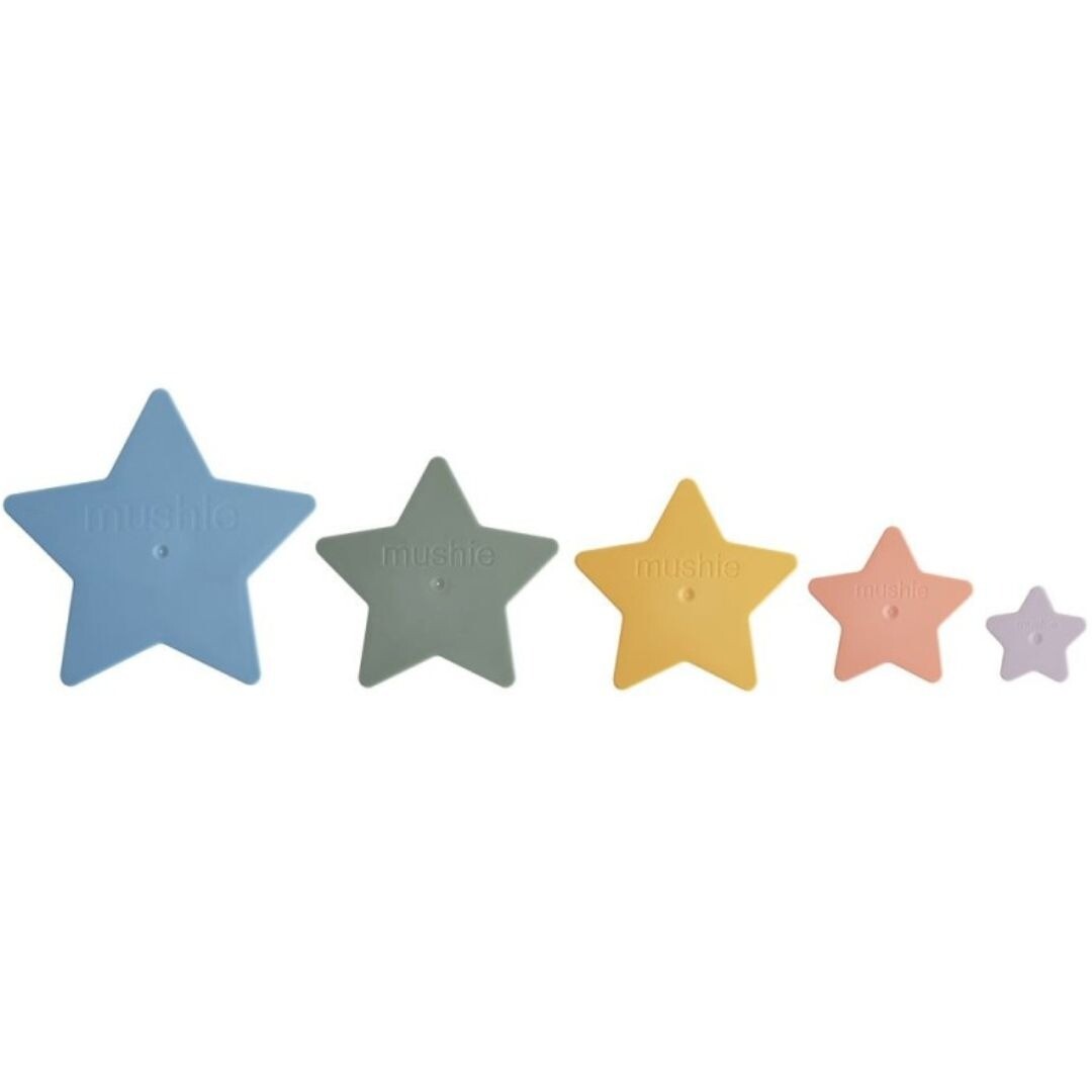 Mushie stapeltoren nesting star - retro