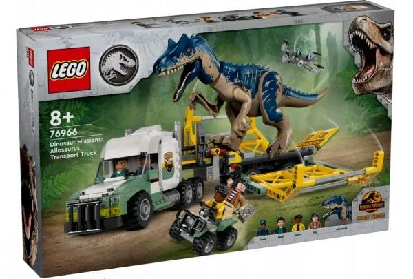 LEGO Jurassic World 76966 Dinosaurmissioner: Allosaurus-transportvogn