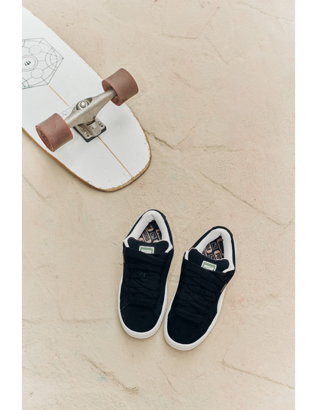 puma Sneakers Femme Suede XL Black & White