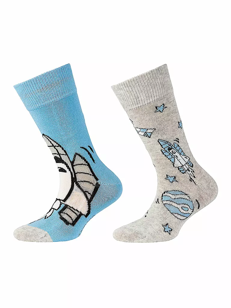 CAMANO Jungen Socken 2er Pkg. Hertiage Blue hellblau