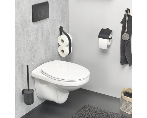 Urban wandclosetborstelset, zwart
