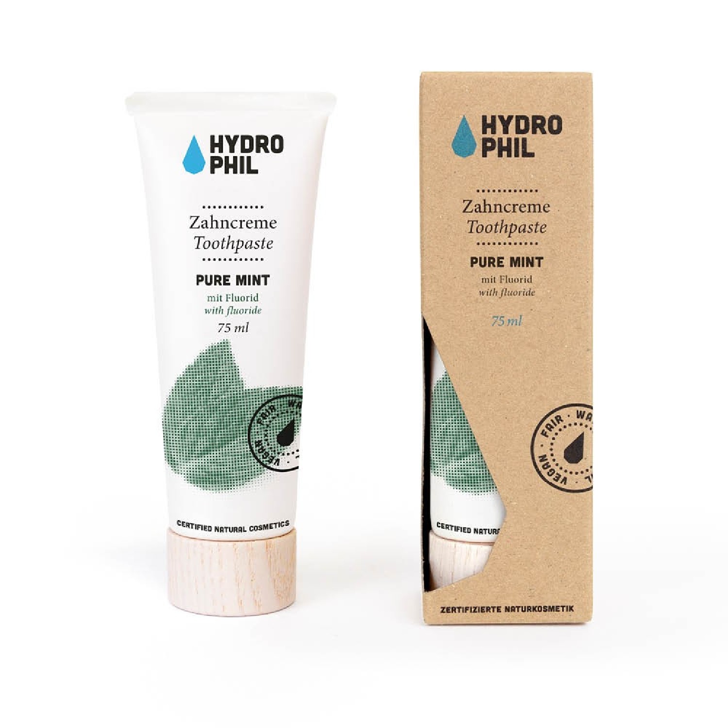Hydrophil Natürliche Zahnpasta 75ml Pure Mint