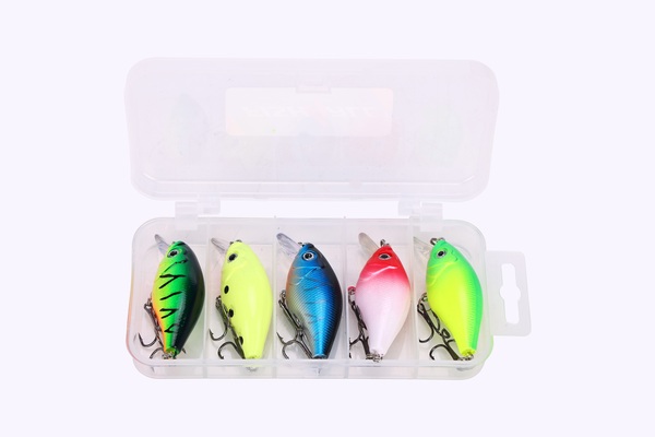Kit de leurres Fish4All Crankbait 1 Floating 5,5cm 7g (5 pièces)