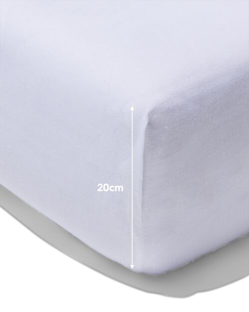 drap-housse coton doux 200x200 blanc