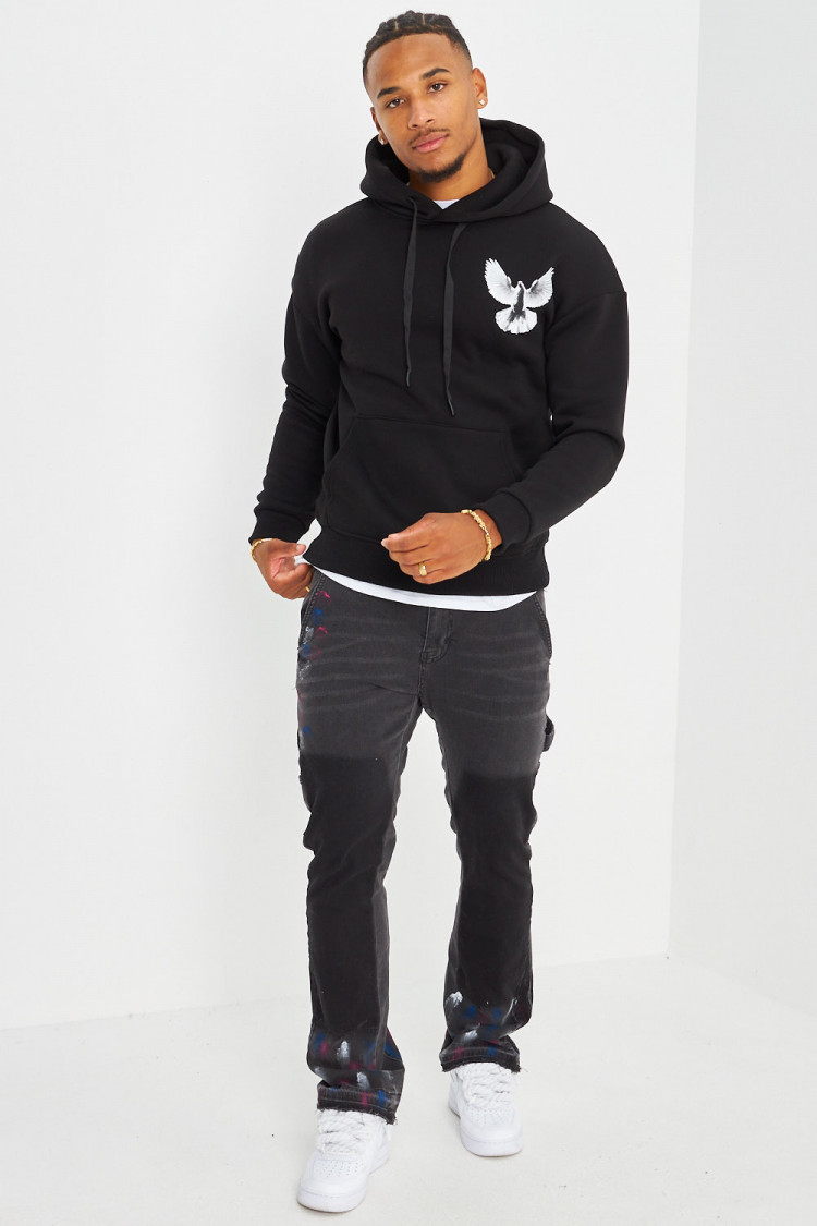 Sweat à capuche noir 