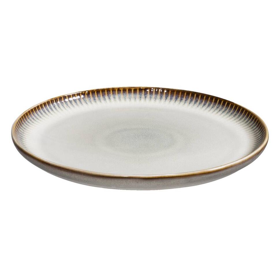 Dinerbord Camille - beige - stoneware - Ø25,5 cm