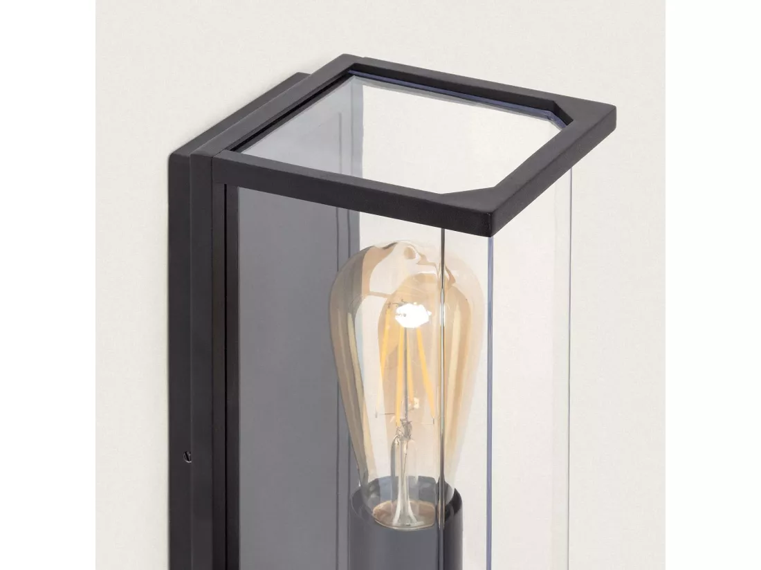 Applique Murale Extérieure Aluminium Gunza Noir
