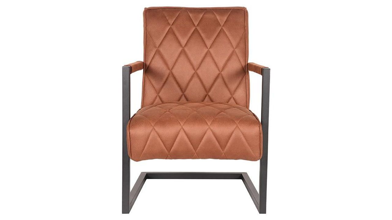 Fauteuil - cognac PI-47.023 Denmark B62 x D80 x H86 cm