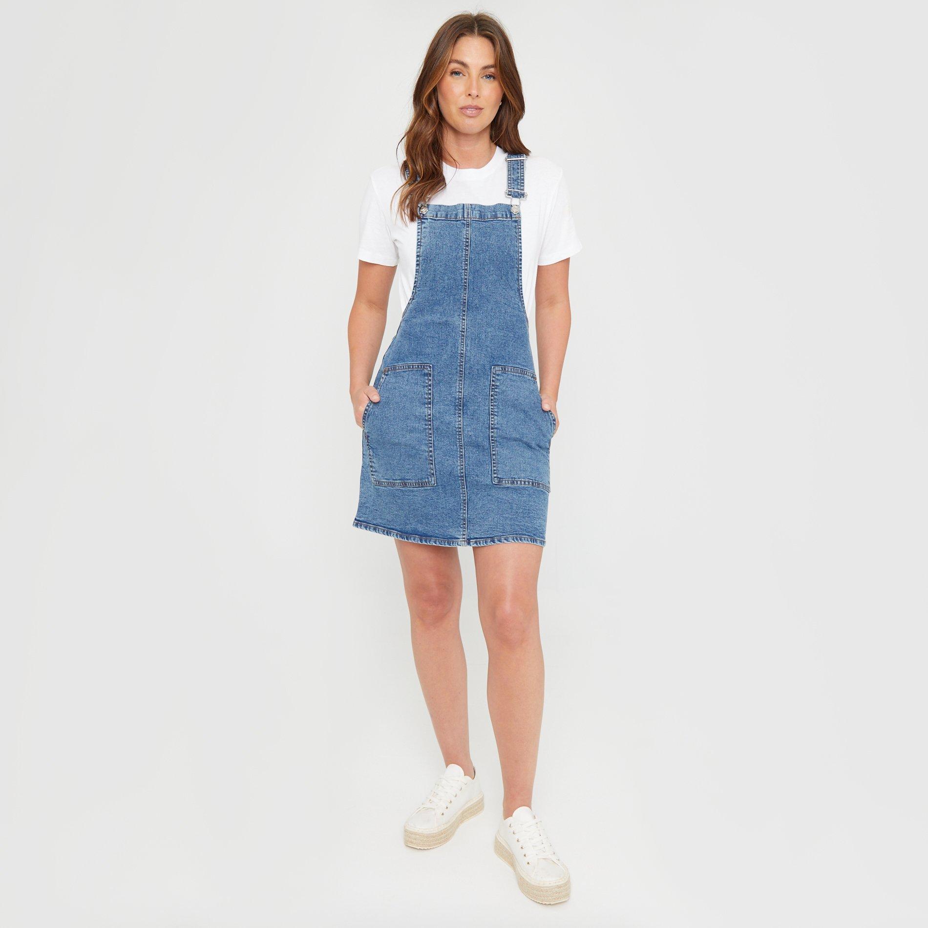 Be You Denim Pinafore Dress