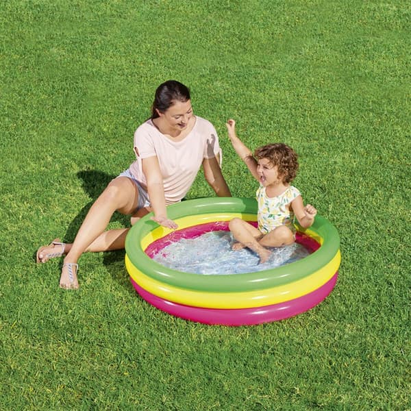 Oppblåsbart plaskebasseng for barn Bestway 211 L 102 x 25 cm