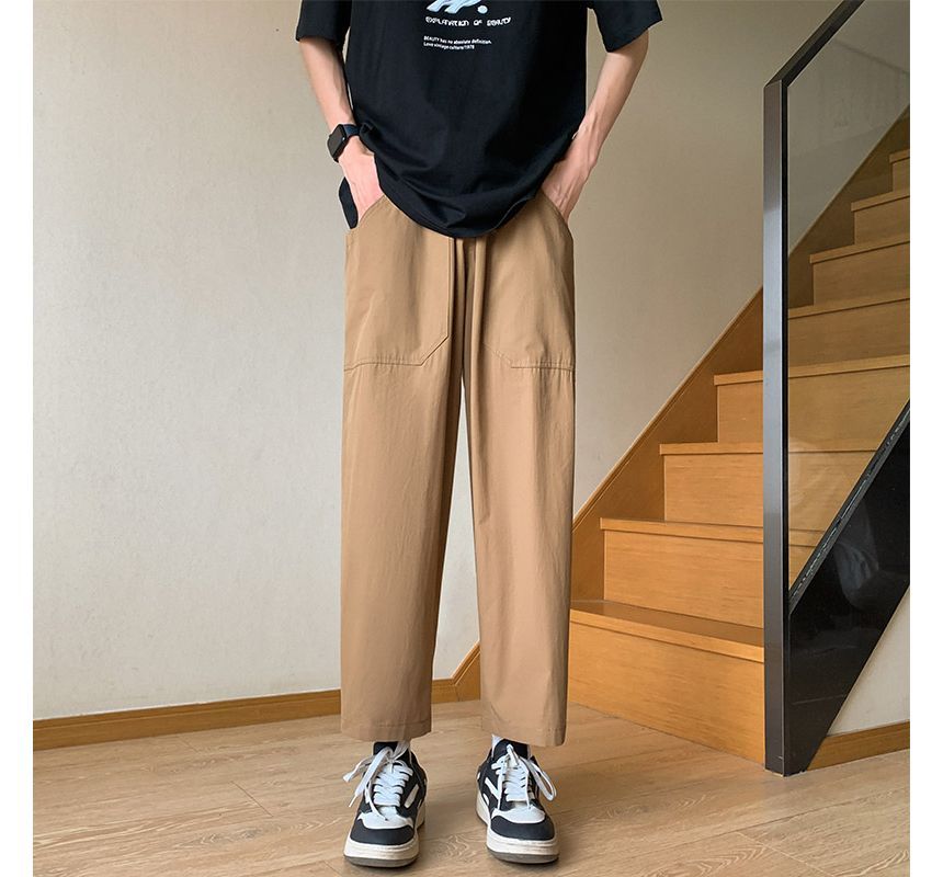Whyessa - Hoge taille effen rechte broek