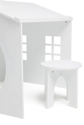 Alice & Fox  Hus Tegnebord med Skammel, Hvit