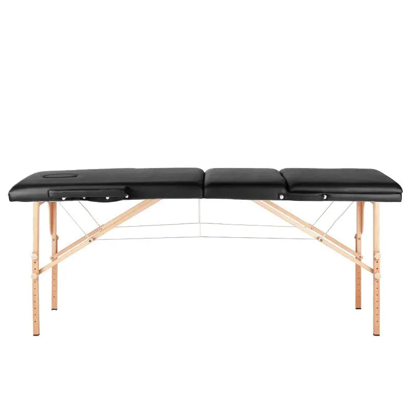 Activeshop sammenklappelig massagebriks 3-delt, træ, model Comfort Activ FIZJO, sort