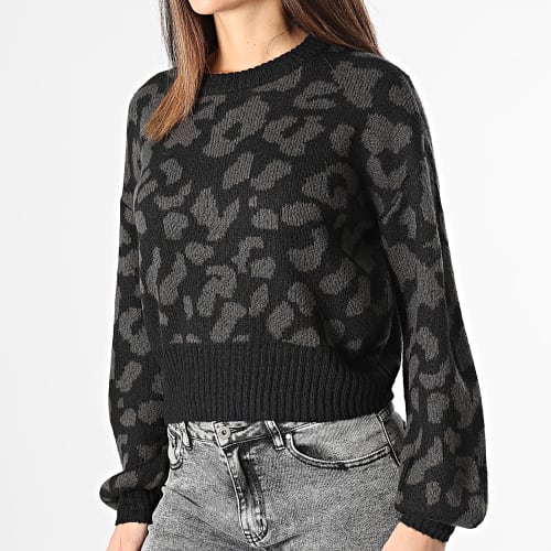 Pull Femme Sille Noir Gris Anthracite