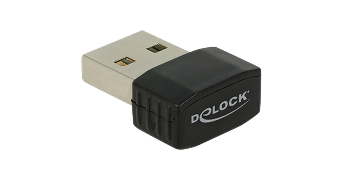 DeLOCKUSB 2.0 Dual Band WLAN Nano Stick wlan adapter  (Zwart)