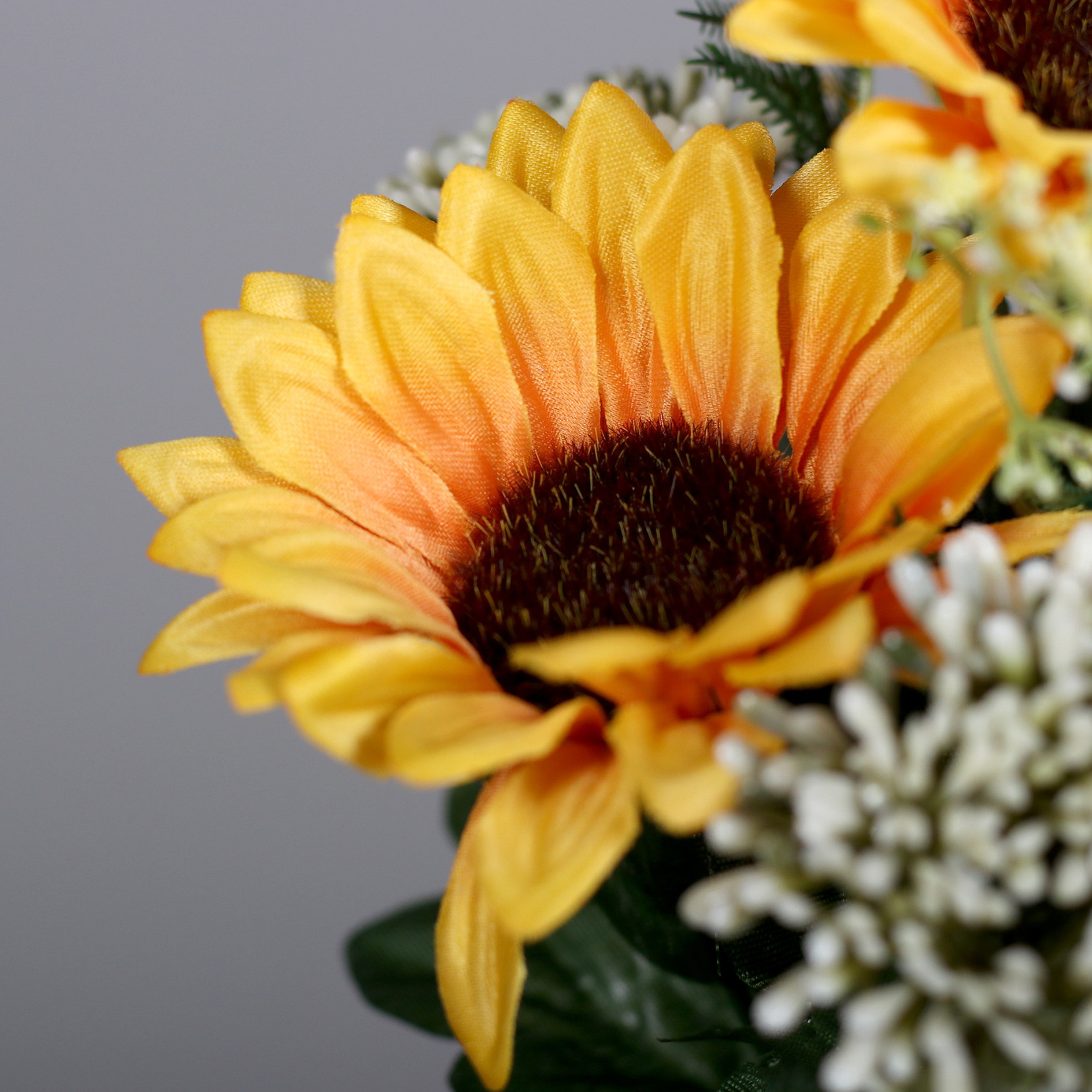 Sonnenblumen-Mix-Busch - bunt - Kunststoff