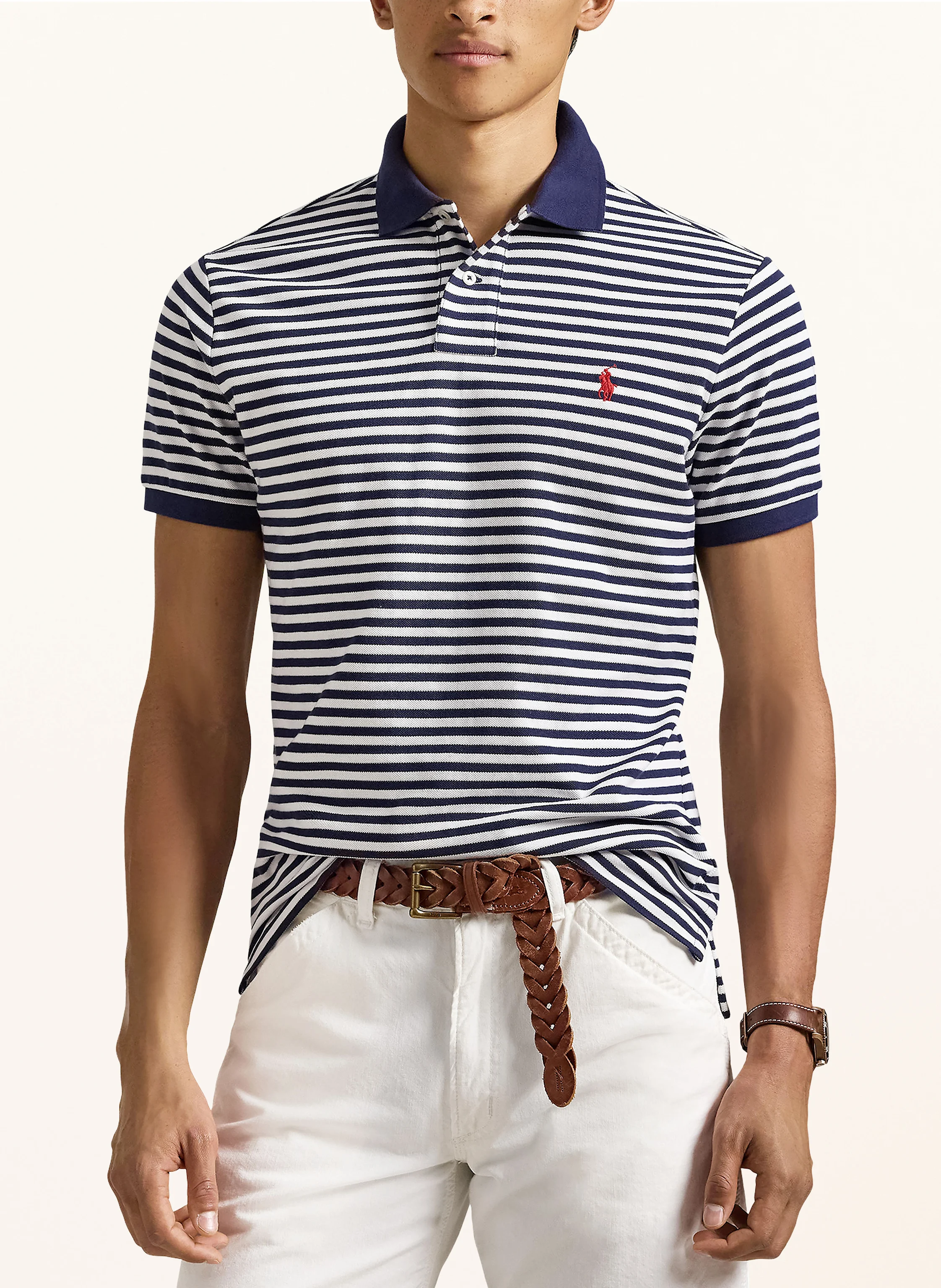 POLO RALPH LAUREN Piqué-Poloshirt Custom Slim Fit