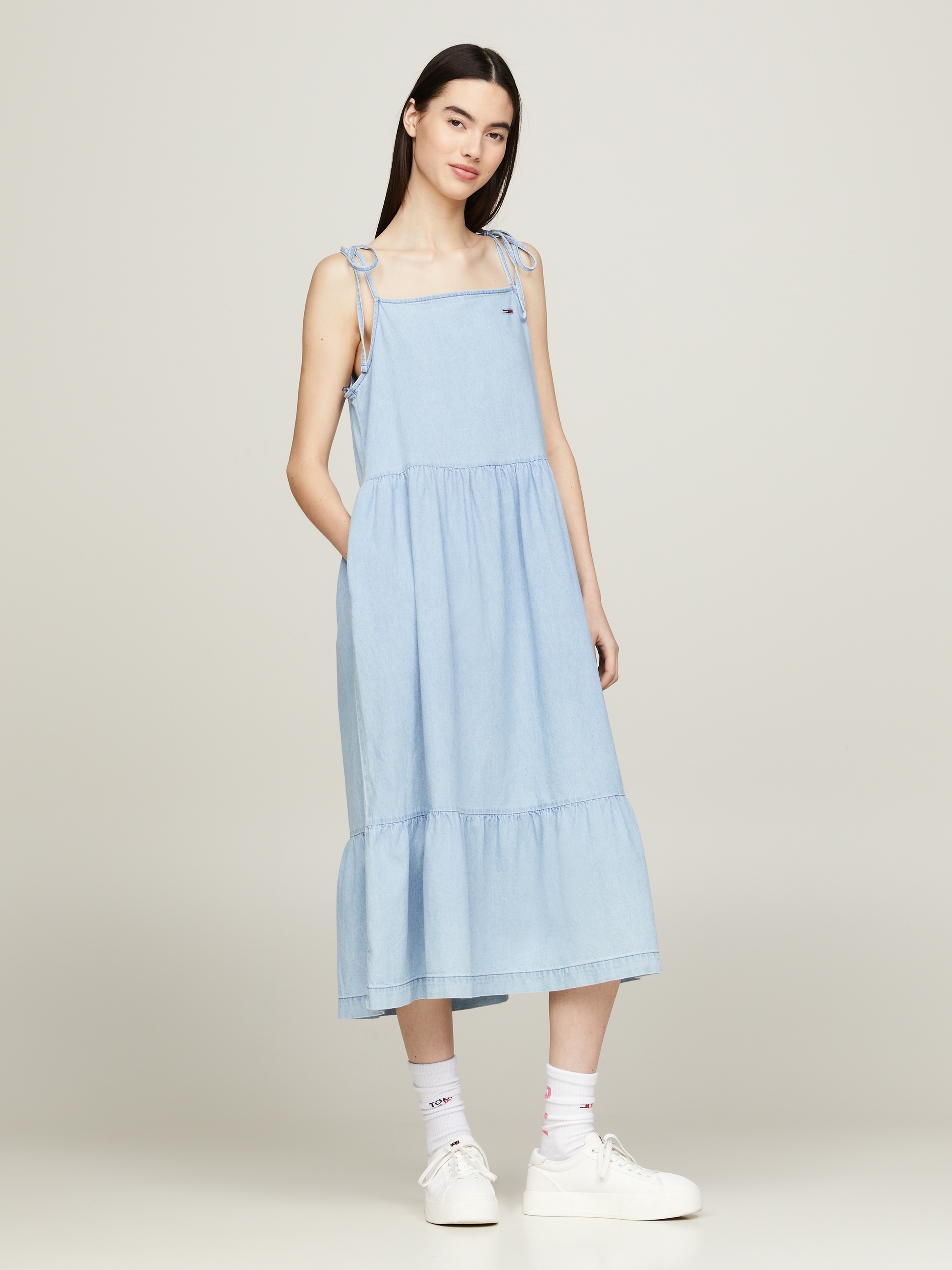 Tommy Jeans Curve Blusenkleid »TJW CHAMBRAY DRESS EXT« Grosse Grössen