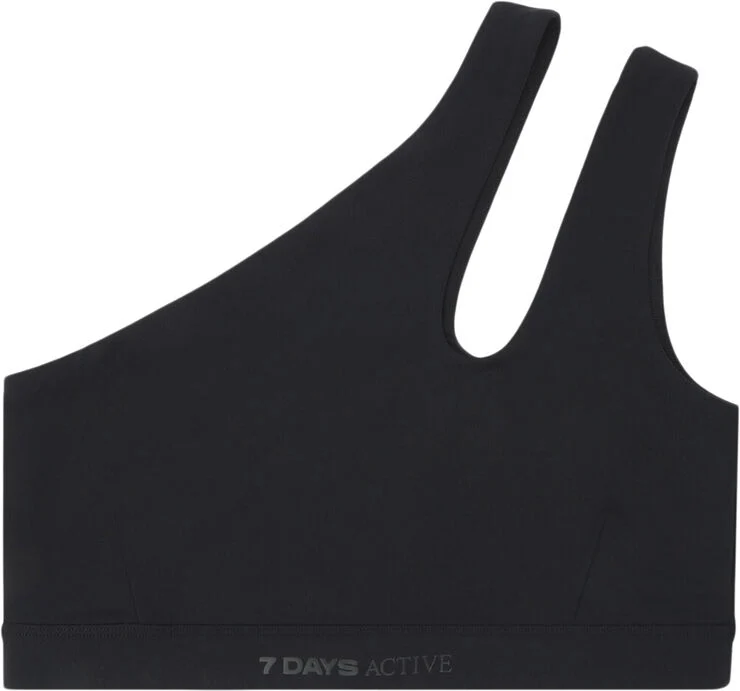 7 Days Active One Shoulder Bra 001 black