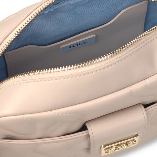 Bolsa de ombro pequena bege Kaos Dream