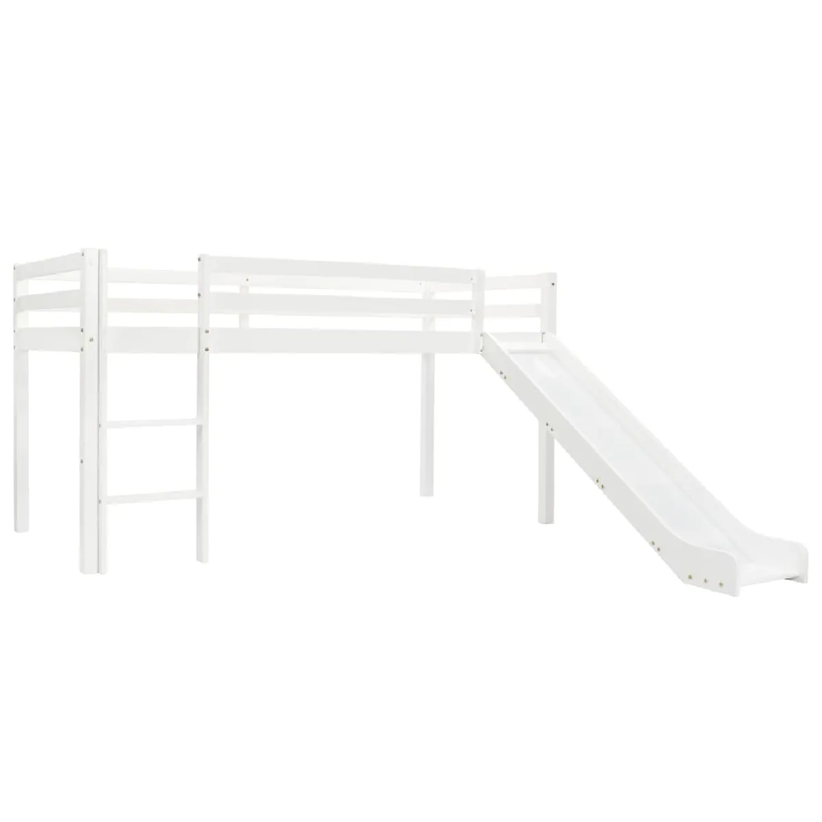 vidaXL Lit mezzanine avec toboggan
