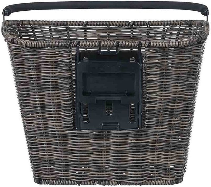 Basil Bremen Rattan Look KF - Fietsmand - Voorop - Donkerbruin