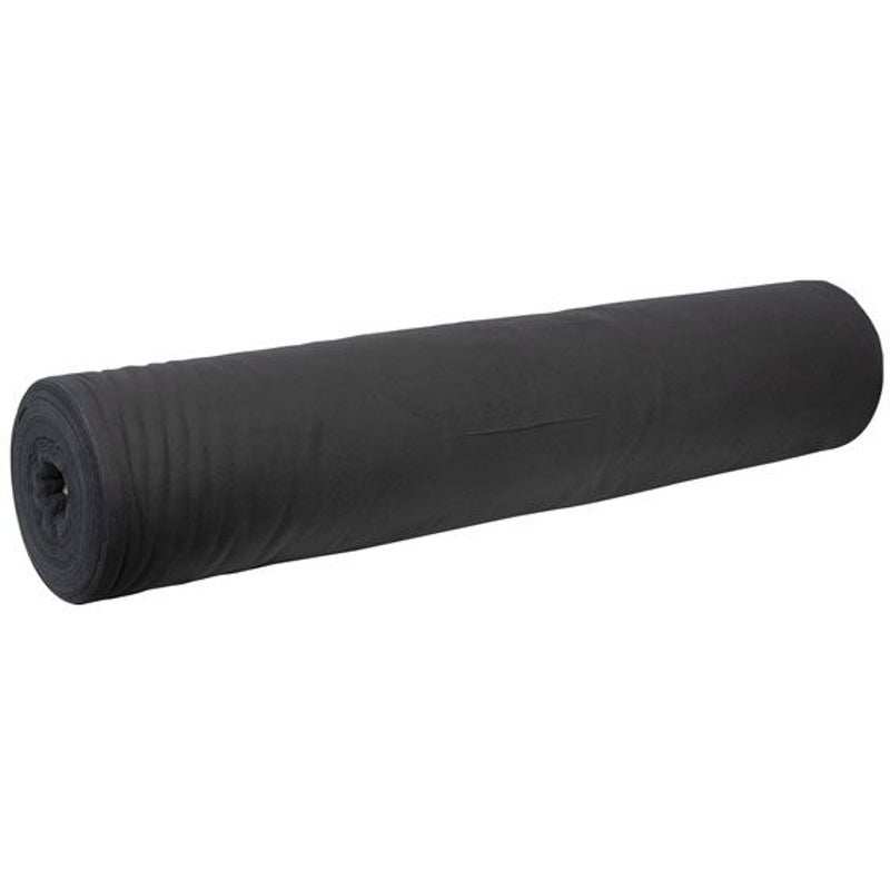 Showtec Deko-Molton 60m x 100cm rol, zwart