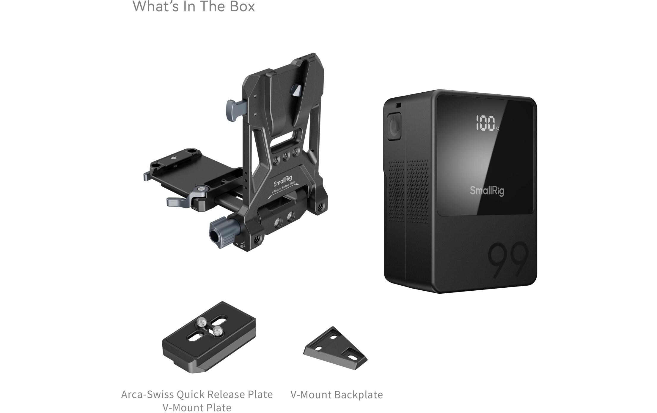 Videokamera-Akku VB99 Mini Kit V-Mount Akkuplatte<br>V-Mount-Akku mit Akkuplatte