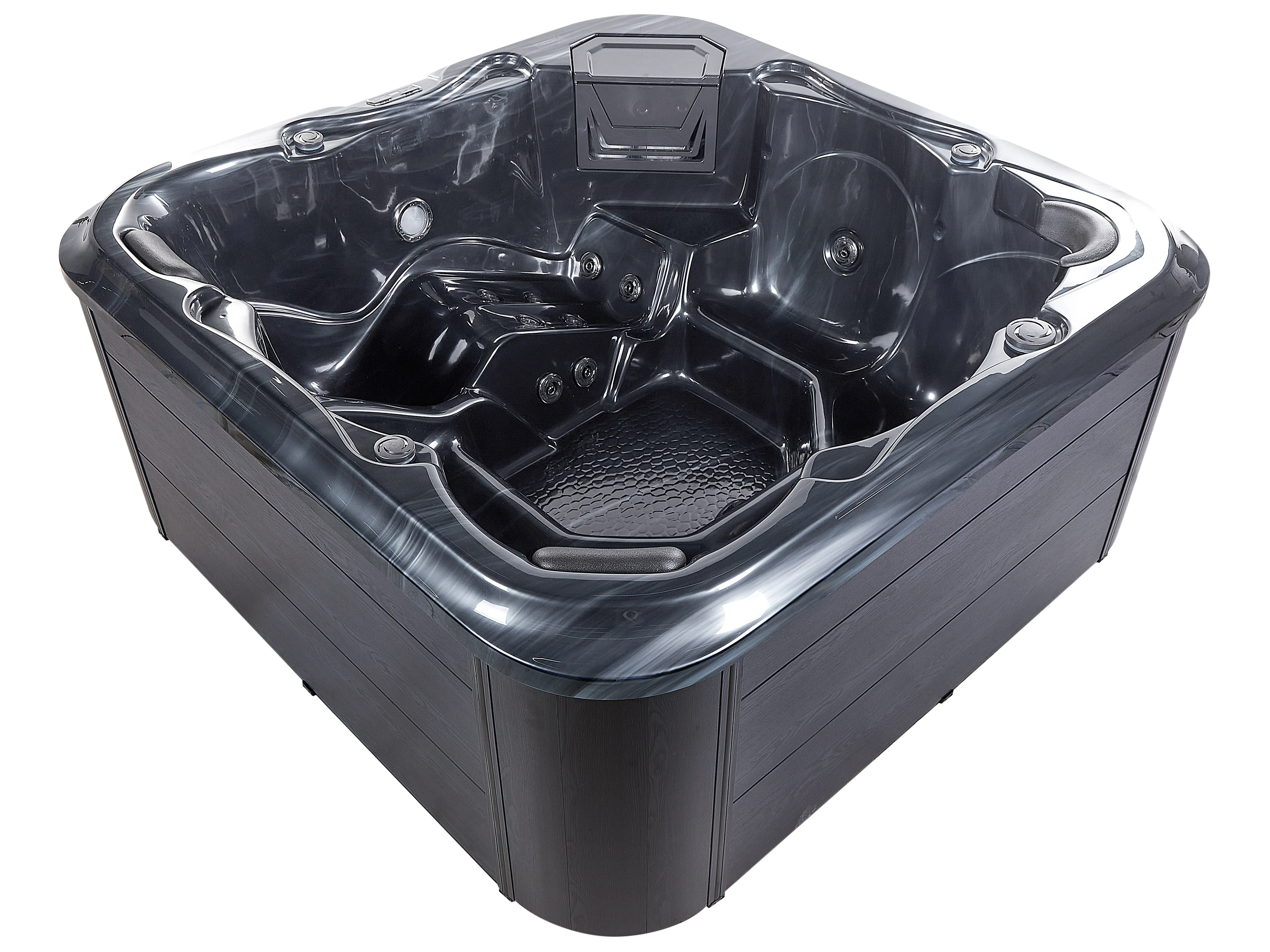 Buiten hottub met LED TULAROSA Grafietgrijs
