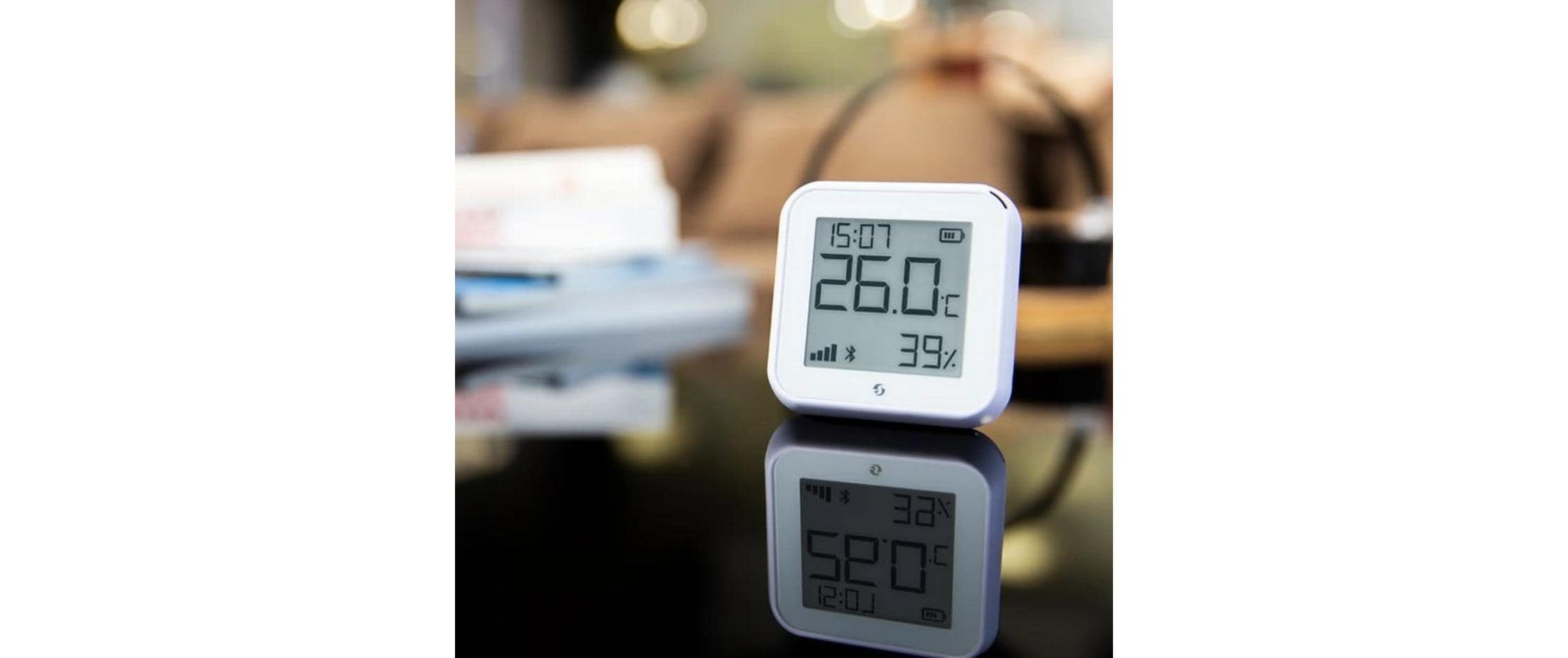 WLAN-Luftfeuchte- und Temperatursensor H&T Gen3, WeissSmart Home-Thermo-Hygrometer mit WLAN