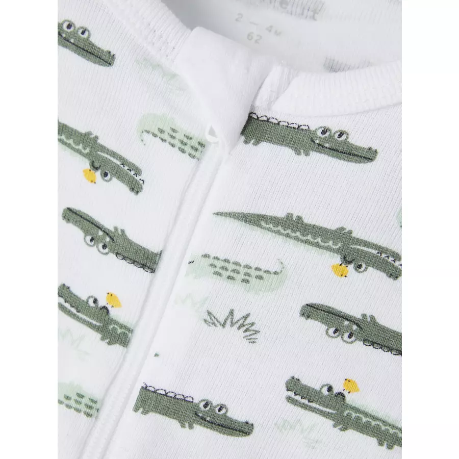 name it Schlafoverall 2er Pack Agave Green Crocodile