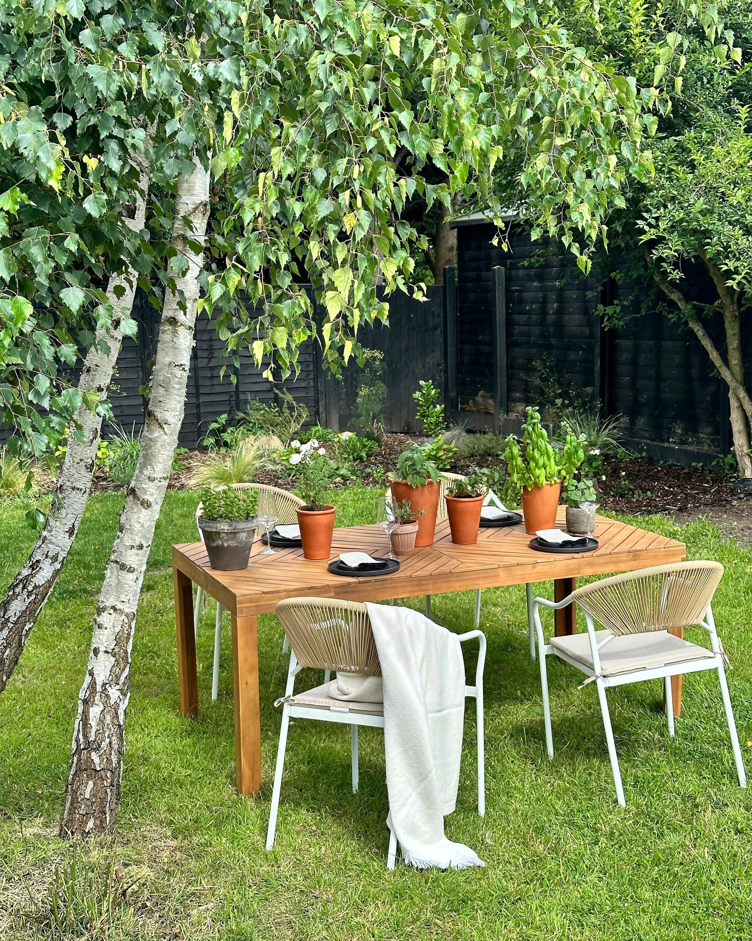 Tuin eettafel BARATTI 180 cm 90 cm Acaciahout Bruin