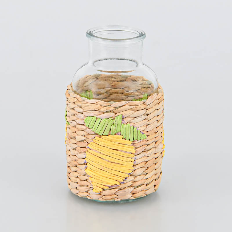 Vase 'Lemon style' avec tressage