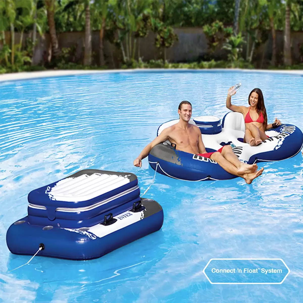 INTEX Mega Chill-ll blau,schwarz,weiss