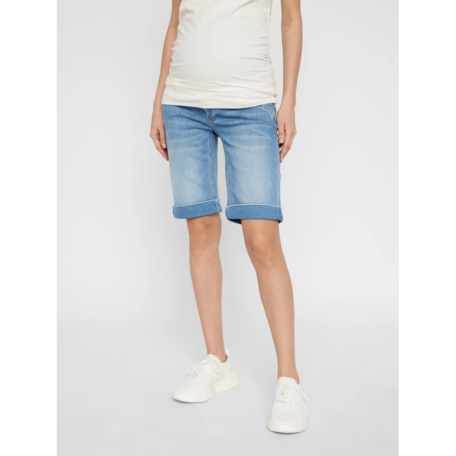 mama;licious Umstandsbermuda Light Blue Denim