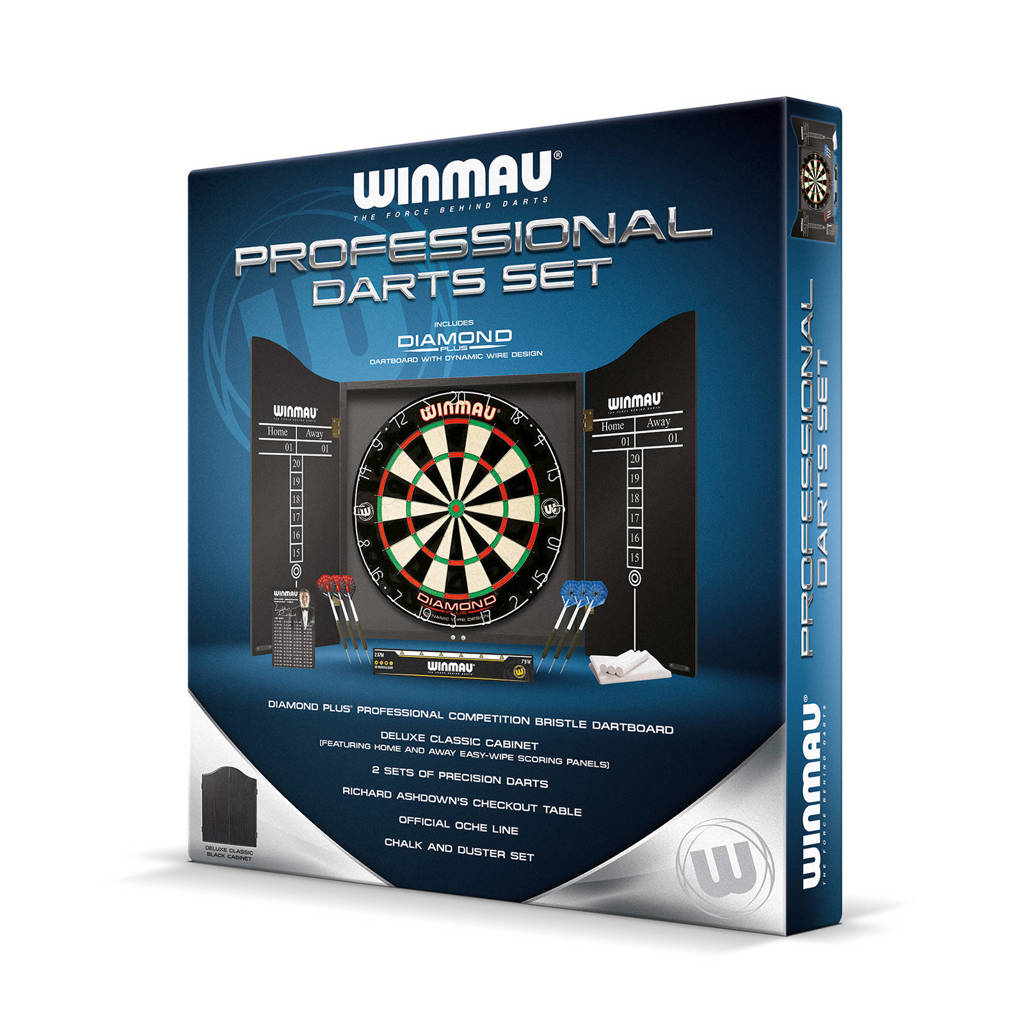 Pro Diamond Dartset - kabinet, dartbord en 2 dartpijlen