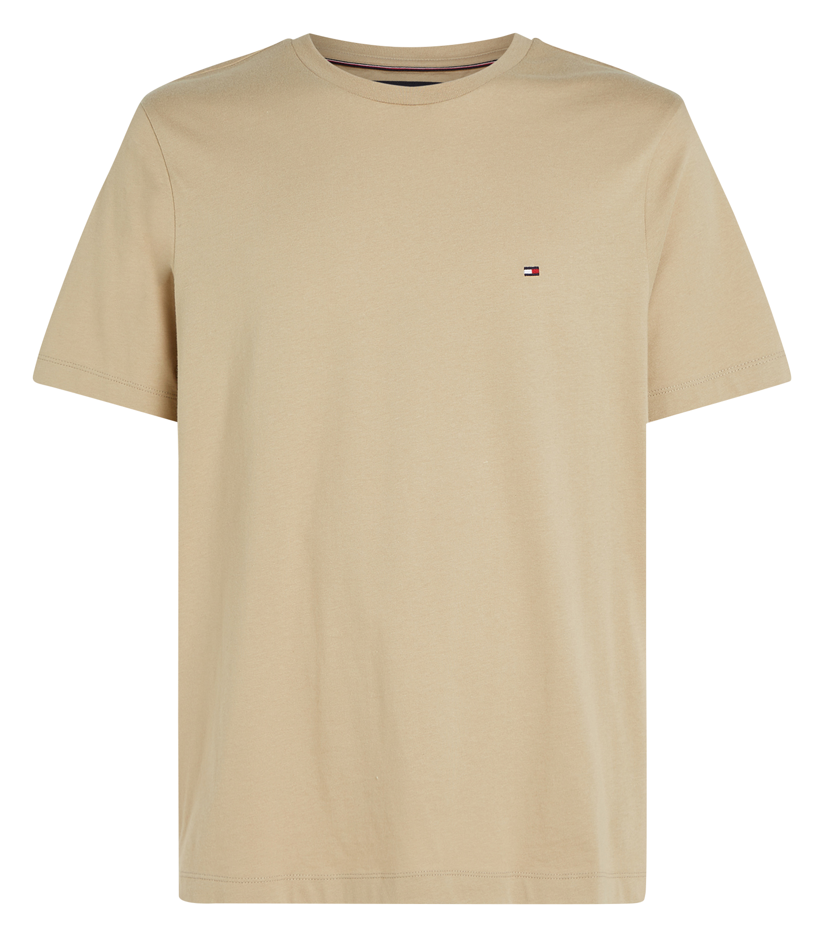 Tee-shirt à col rond en coton | Kaki