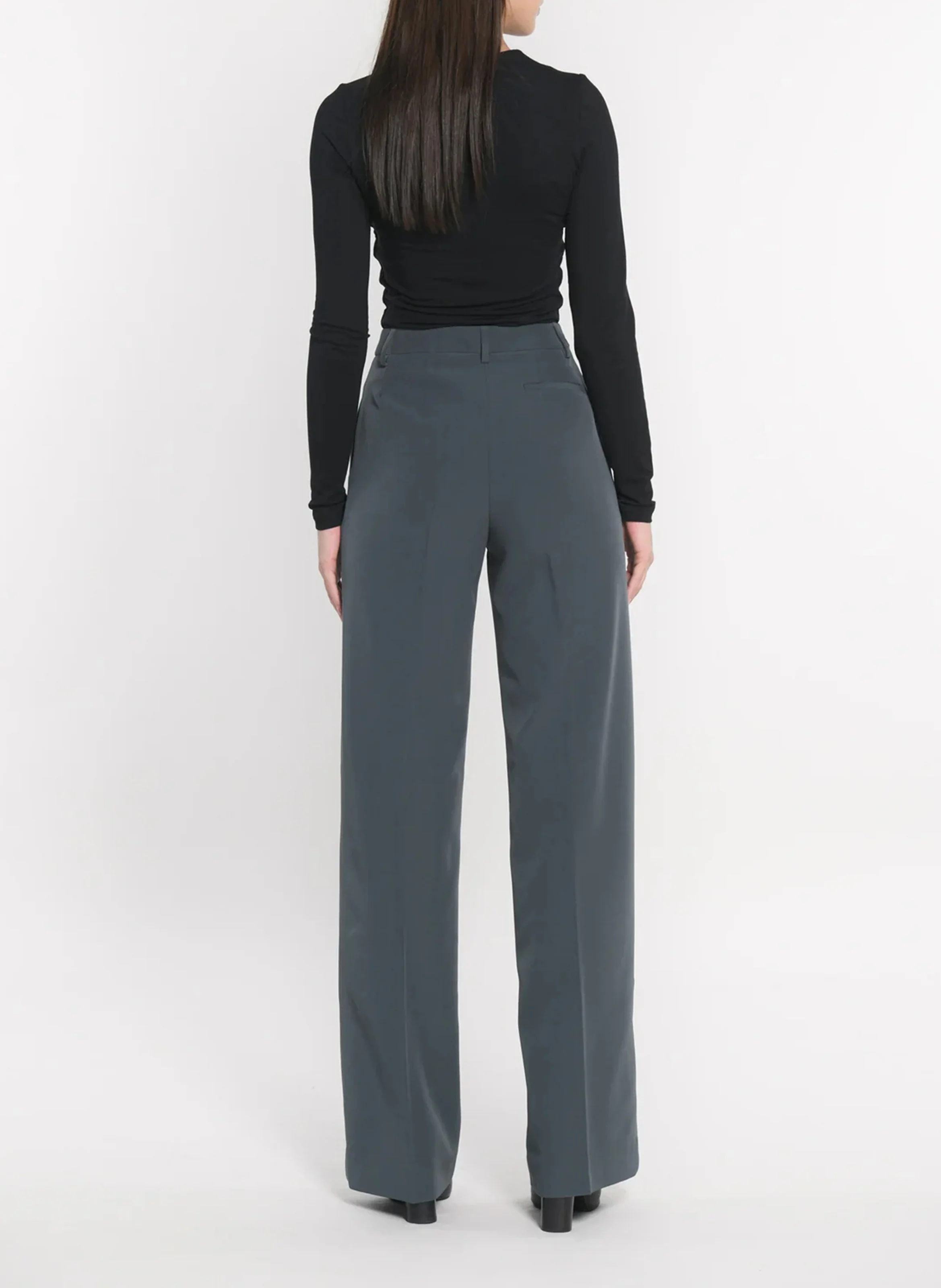 MATHILDA - Pantalon de tailleur droit| Gris