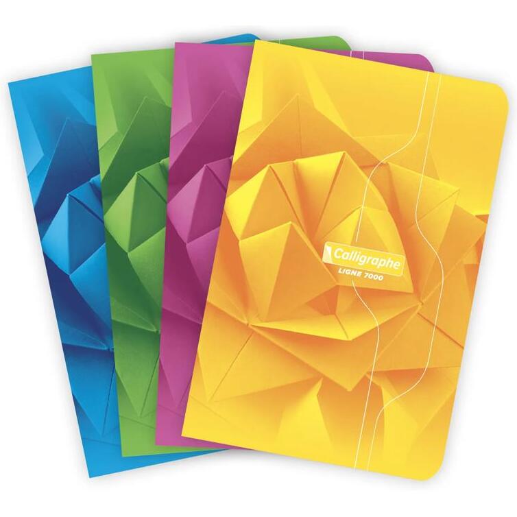 Carnet piqué 7000 11x17 cm 96 pages petits carreaux 70 g - Assortis